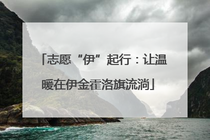 志愿“伊”起行：让温暖在伊金霍洛旗流淌