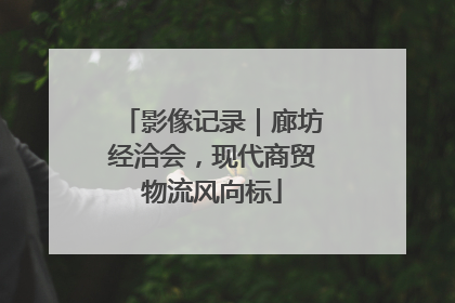 影像记录｜廊坊经洽会，现代商贸物流风向标