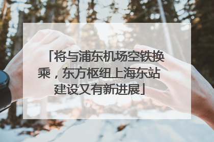 将与浦东机场空铁换乘，东方枢纽上海东站建设又有新进展