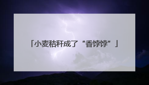 小麦秸秆成了“香饽饽”