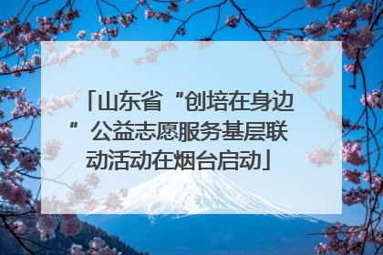 山东省“创培在身边”公益志愿服务基层联动活动在烟台启动