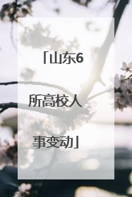 山东6所高校人事变动