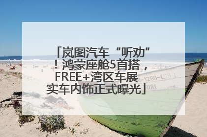 岚图汽车“听劝”！鸿蒙座舱5首搭，FREE+湾区车展实车内饰正式曝光