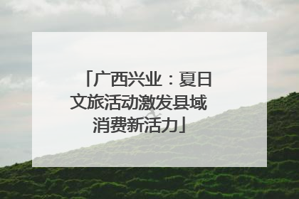广西兴业：夏日文旅活动激发县域消费新活力
