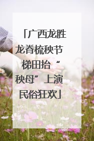 广西龙胜龙脊梳秧节 梯田抬“秧母”上演民俗狂欢
