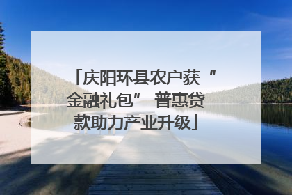 庆阳环县农户获“金融礼包” 普惠贷款助力产业升级