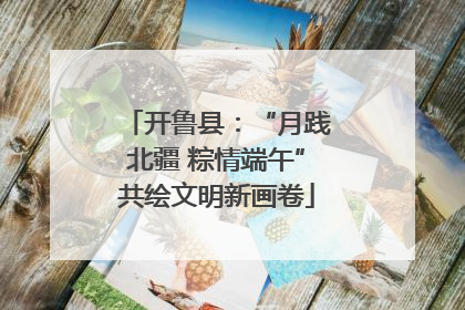 开鲁县：“月践北疆 粽情端午”共绘文明新画卷