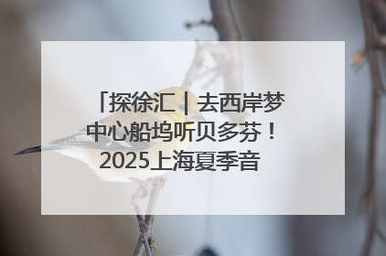 探徐汇｜去西岸梦中心船坞听贝多芬！2025上海夏季音乐节公布节目阵容