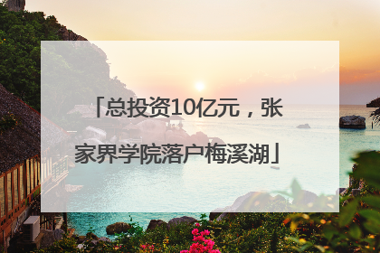 总投资10亿元，张家界学院落户梅溪湖