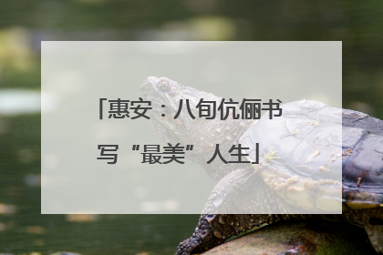 惠安：八旬伉俪书写“最美”人生