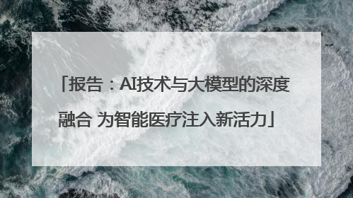报告：AI技术与大模型的深度融合 为智能医疗注入新活力