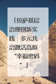 拉萨基层治理创新实践：多元共治激活高原“幸福密码”