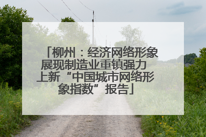 柳州：经济网络形象展现制造业重镇强力 上新“中国城市网络形象指数”报告