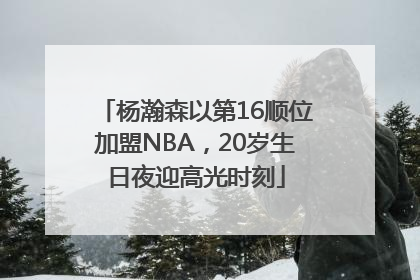 杨瀚森以第16顺位加盟NBA，20岁生日夜迎高光时刻