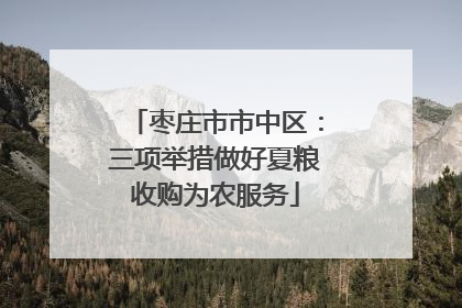 枣庄市市中区：三项举措做好夏粮收购为农服务