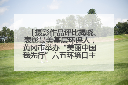 摄影作品评比揭晓、表彰最美基层环保人，黄冈市举办“美丽中国我先行”六五环境日主题宣传活动