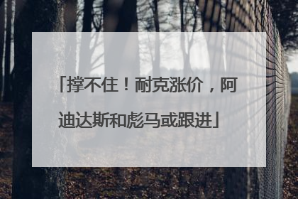 撑不住！耐克涨价，阿迪达斯和彪马或跟进
