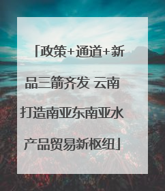 政策+通道+新品三箭齐发 云南打造南亚东南亚水产品贸易新枢纽