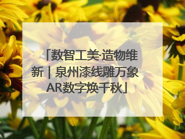 数智工美·造物维新｜泉州漆线雕万象 AR数字焕千秋