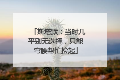 斯塔默：当时几乎别无选择，只能弯腰帮忙捡起