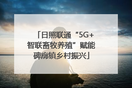 日照联通“5G+智联畜牧养殖”赋能碑廓镇乡村振兴