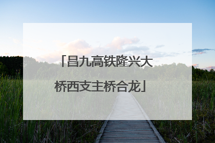 昌九高铁隆兴大桥西支主桥合龙