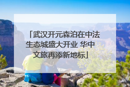 武汉开元森泊在中法生态城盛大开业 华中文旅再添新地标