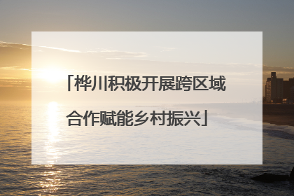 桦川积极开展跨区域合作赋能乡村振兴