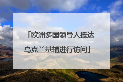 欧洲多国领导人抵达乌克兰基辅进行访问