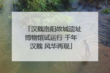 汉魏洛阳故城遗址博物馆试运行 千年汉魏 风华再现