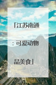 江苏南通：可爱动物品美食