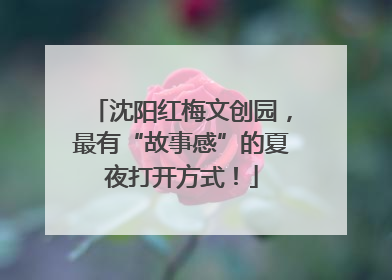 沈阳红梅文创园，最有“故事感”的夏夜打开方式！