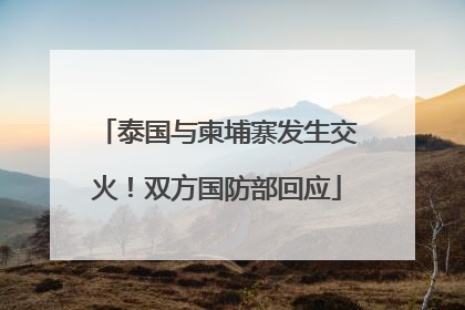 泰国与柬埔寨发生交火！双方国防部回应