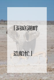 洞庭湖畔造船忙