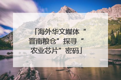 海外华文媒体“晋南粮仓”探寻“农业芯片”密码