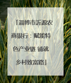 淄博市沂源农商银行：赋能特色产业链 铺就乡村致富路
