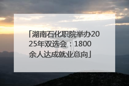湖南石化职院举办2025年双选会：1800余人达成就业意向