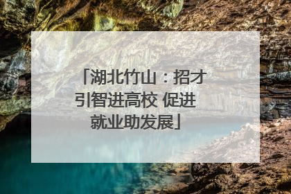 湖北竹山：招才引智进高校 促进就业助发展