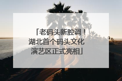 老码头新腔调！湖北首个码头文化演艺区正式亮相