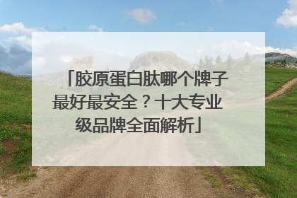 胶原蛋白肽哪个牌子最好最安全？十大专业级品牌全面解析