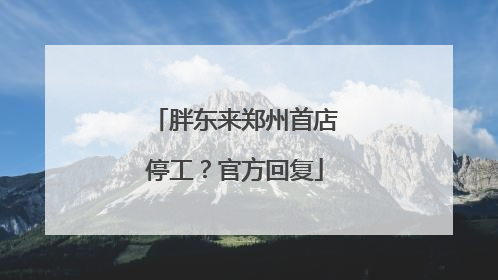 胖东来郑州首店停工？官方回复