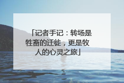 记者手记：转场是牲畜的迁徙，更是牧人的心灵之旅