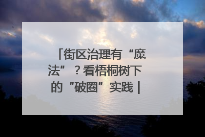 街区治理有“魔法”？看梧桐树下的“破圈”实践｜我在街区当书记