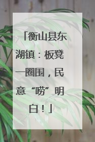 衡山县东湖镇：板凳一圈围，民意“唠”明白！