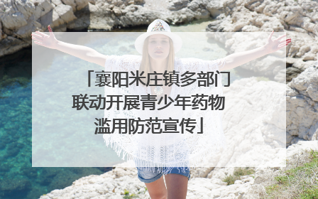 襄阳米庄镇多部门联动开展青少年药物滥用防范宣传