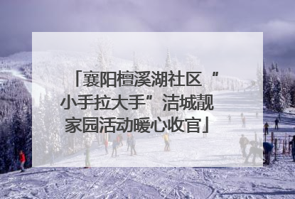 襄阳檀溪湖社区“小手拉大手”洁城靓家园活动暖心收官