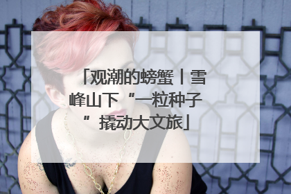 观潮的螃蟹丨雪峰山下“一粒种子”撬动大文旅