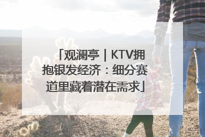 观澜亭｜KTV拥抱银发经济：细分赛道里藏着潜在需求