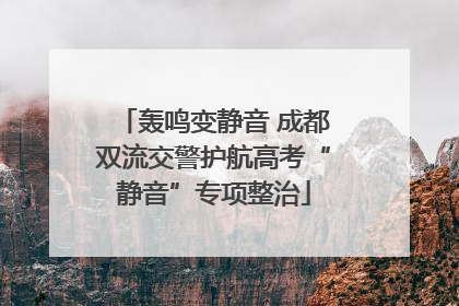 轰鸣变静音 成都双流交警护航高考“静音”专项整治