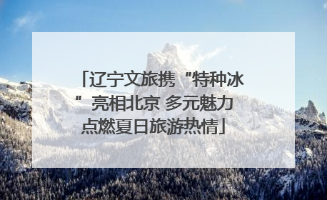 辽宁文旅携“特种冰”亮相北京 多元魅力点燃夏日旅游热情